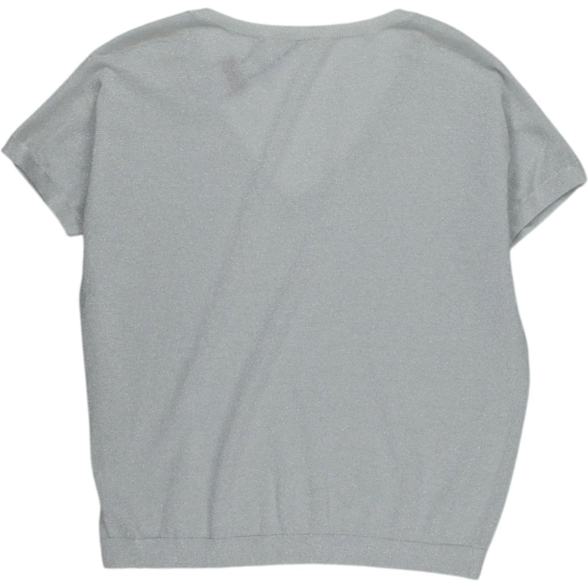 Hush Silver Metallic Rainbow Stitch Top