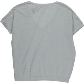 Hush Silver Metallic Rainbow Stitch Top