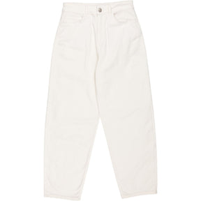 Baukjen White Organic Barrel Leg Jeans