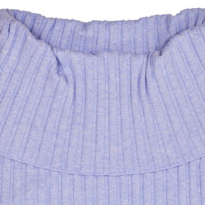 NRBY Blue Ribbed Off-Shoulder Jumper