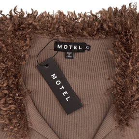 Motel Brown Himica Cardi Fur