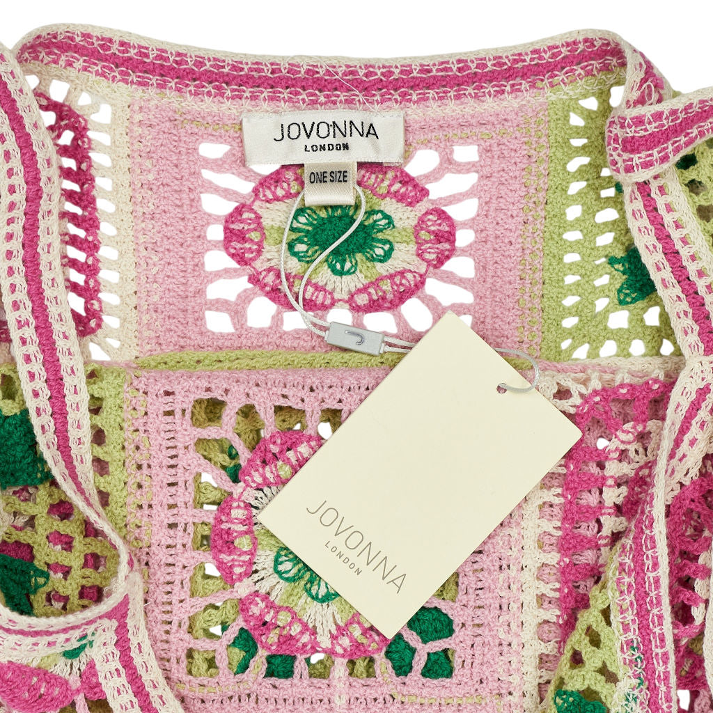 Jovonna Multicolour Crochet Dress