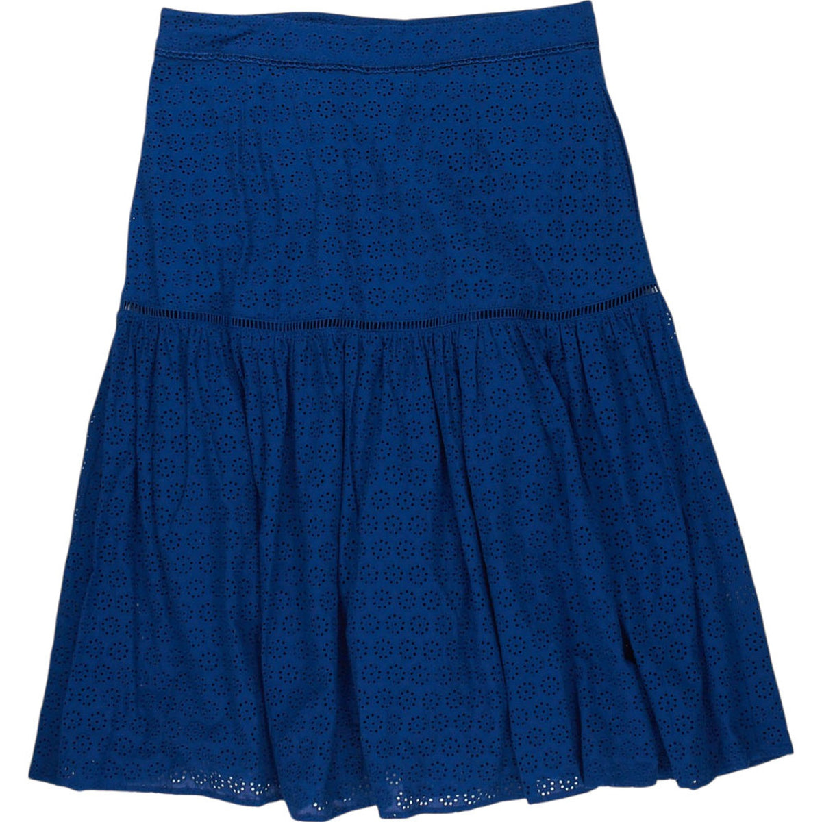 Wyse Blue Broderie Anglaise Skirt