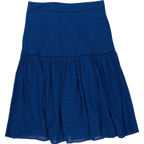 Wyse Blue Broderie Anglaise Skirt