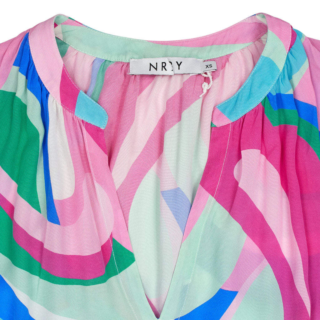 NRBY Multicolour Silk Midi Dress