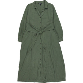 Isabella Oliver Green Button-Up Dress