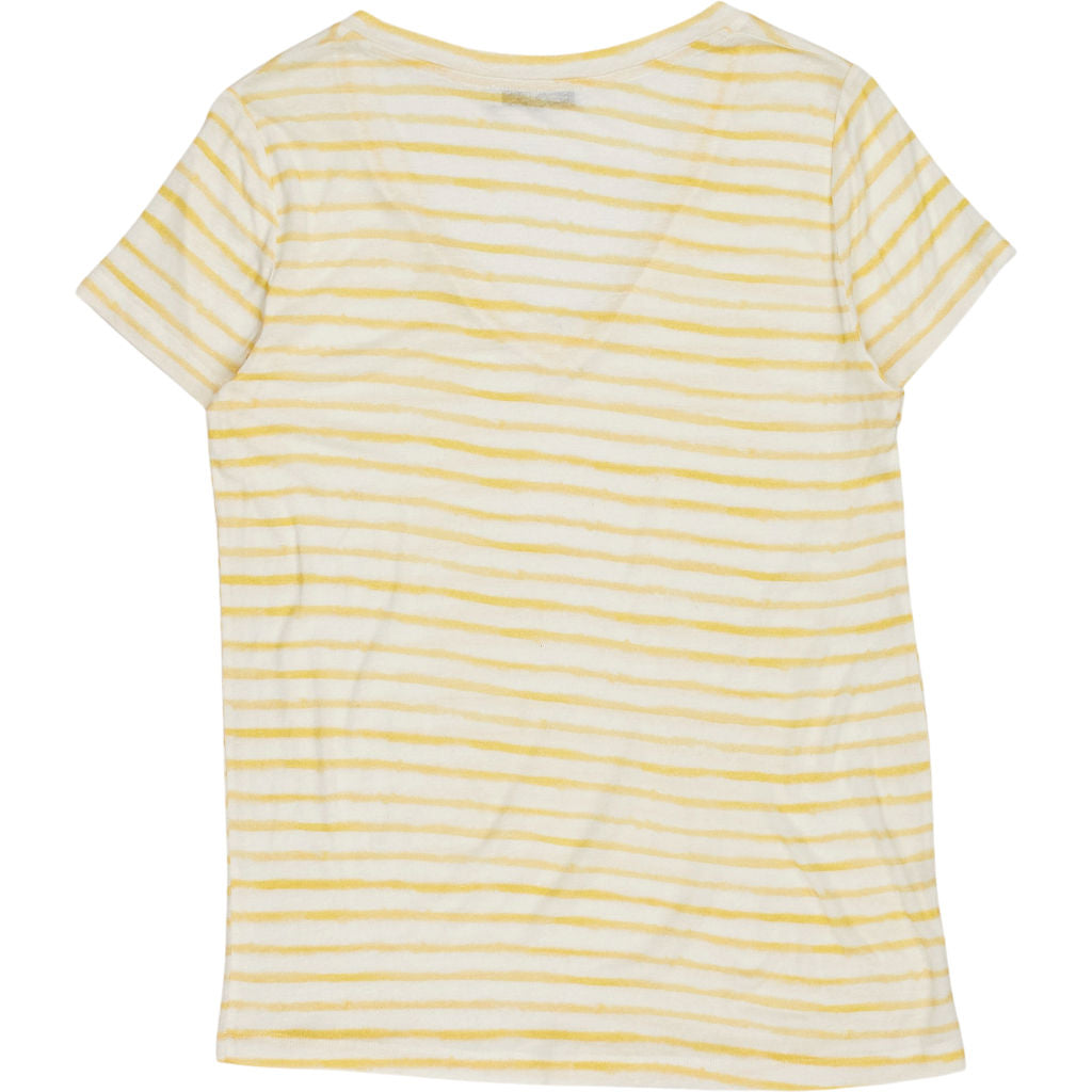 NRBY Yellow Stripe V-Neck T-Shirt
