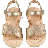 Geox Gold Flower Kids Sandals