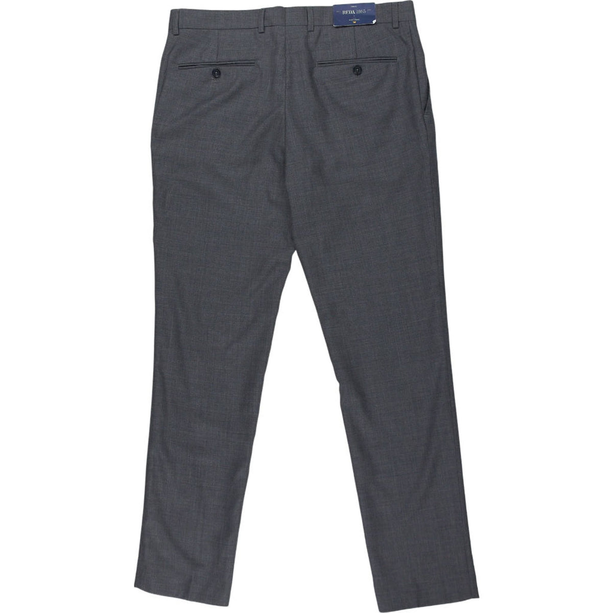 Moss Bros Grey Slim Fit Trousers 34R