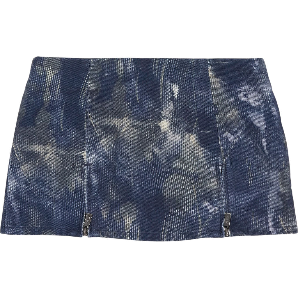 Pull & Bear Karoline Vitto Blue Denim Mini Skirt