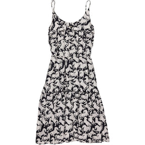 Stella McCartney Black White Horse Print Summer Dress