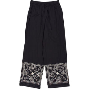 River Island Black Embroidered Trousers