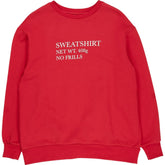 Red Cotton Sweatshirt