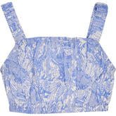 Hush Blue Astara Crop Top