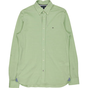 Tommy Hilfiger Green Knitted Slim Fit Shirt