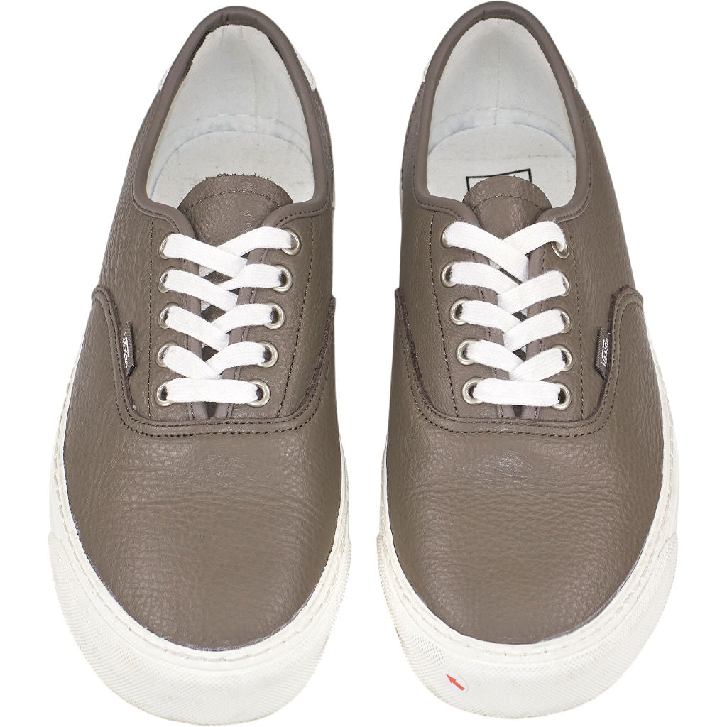 Vans Grey/Green Leather Trainers