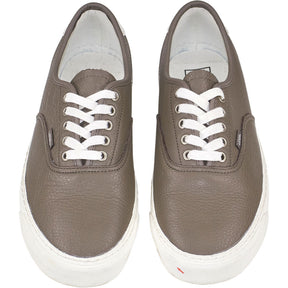 Vans Grey/Green Leather Trainers