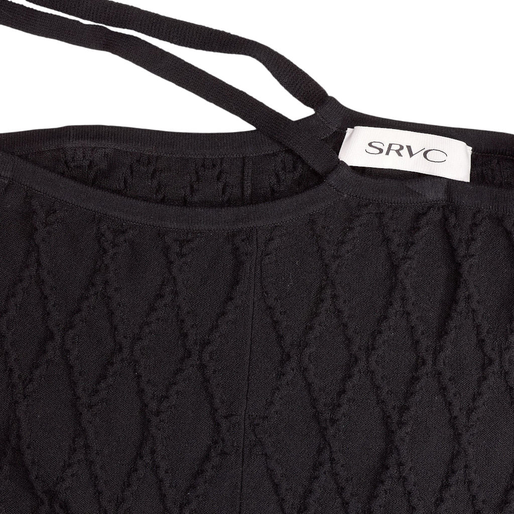 SRVC Black Textured Leggings