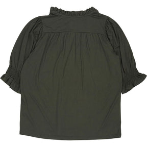 Baukjen Deep Khaki Noa Short Sleeve Blouse