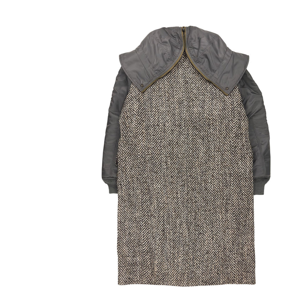 Junya Watanabe Grey Tweed Coat