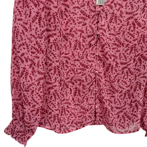 Hush Pink Ditsy Floral Lucy Blouse