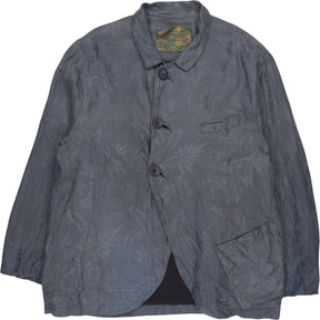 By Walid Blue Jacquard Patterned Jacket