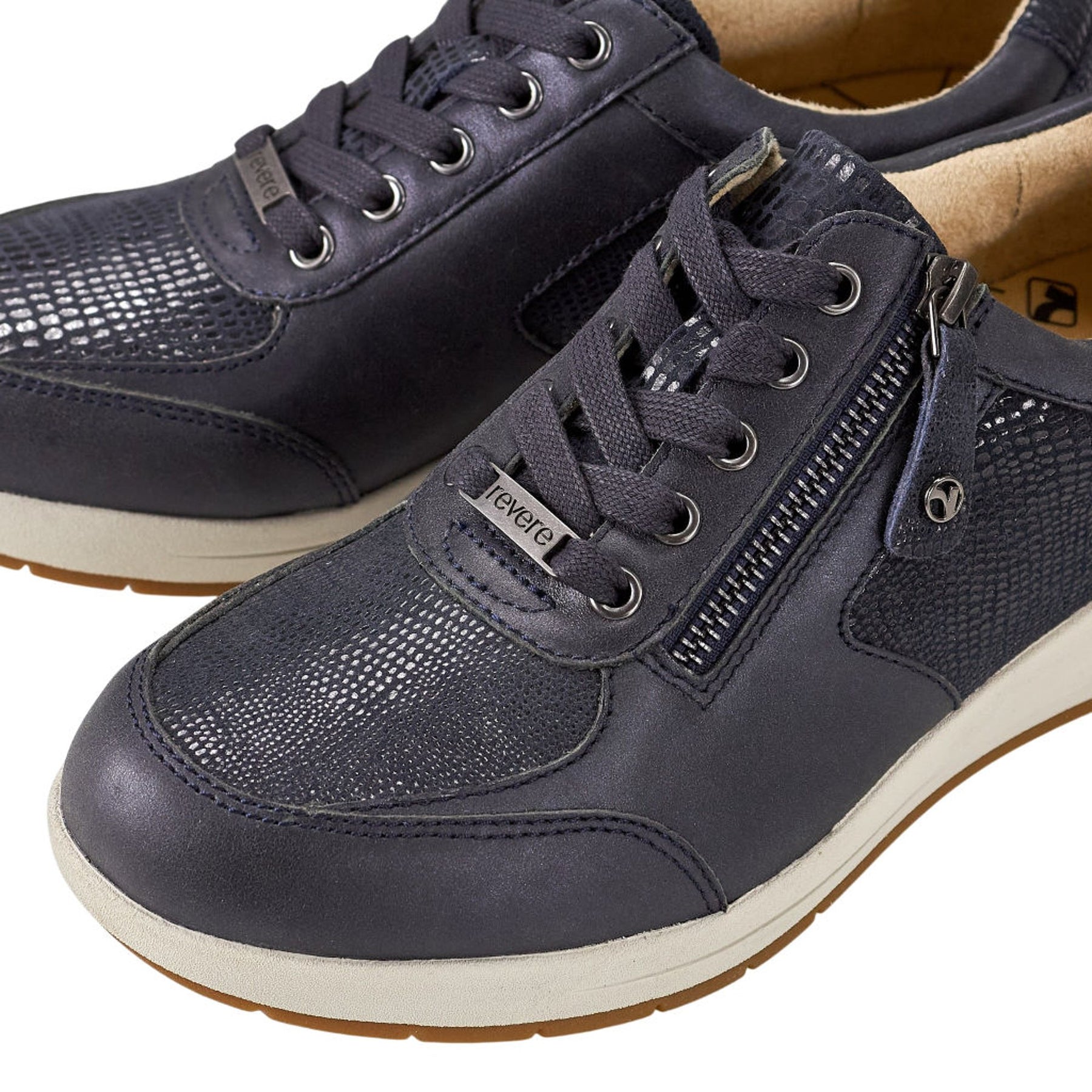 Revere Navy Casual Sneakers