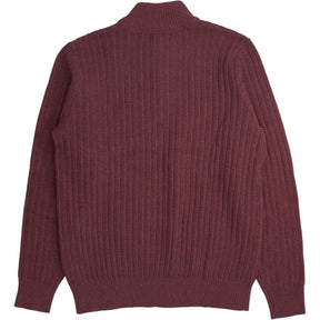 Lands' End Burgundy Ribbed Knit Jumper