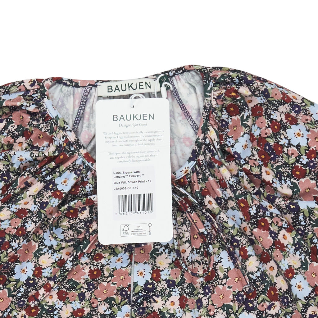 Baukjen Blue Wildflower Print Blouse