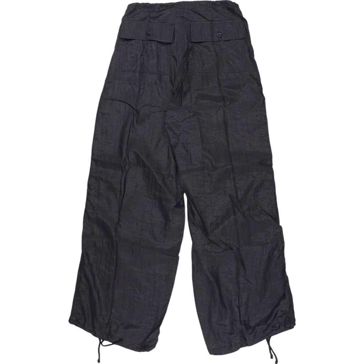 Motel Black Parachute Trousers
