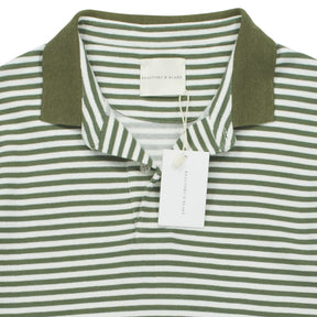 Beaufort & Blake Green Striped Polo Shirt