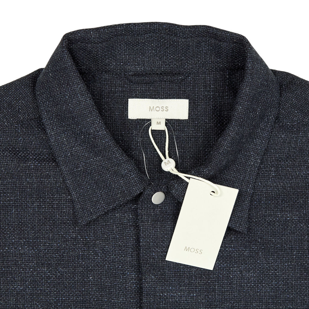 Moss Navy Cotton Overshirt