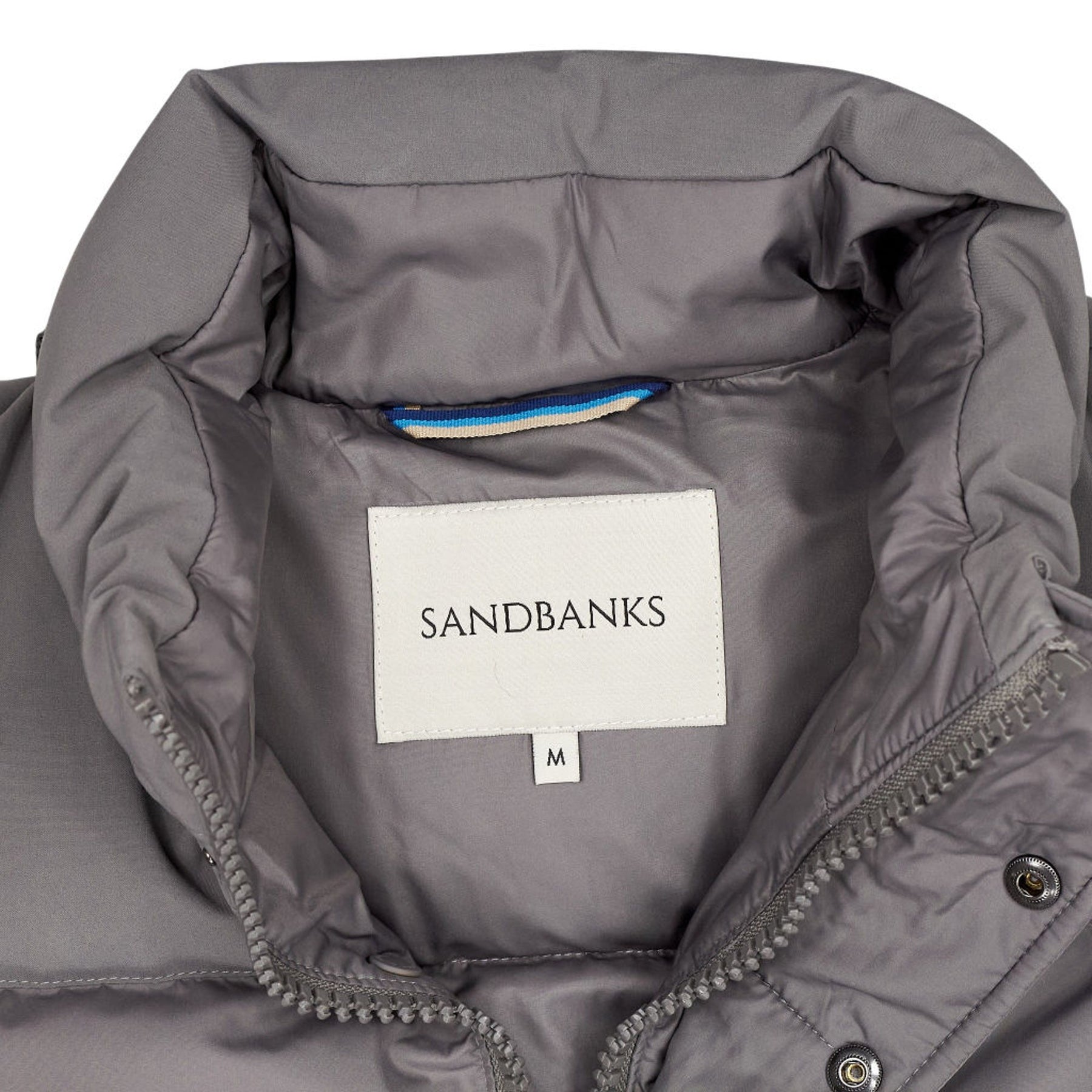 Sandbanks Grey Peninsula Puffer Jacket