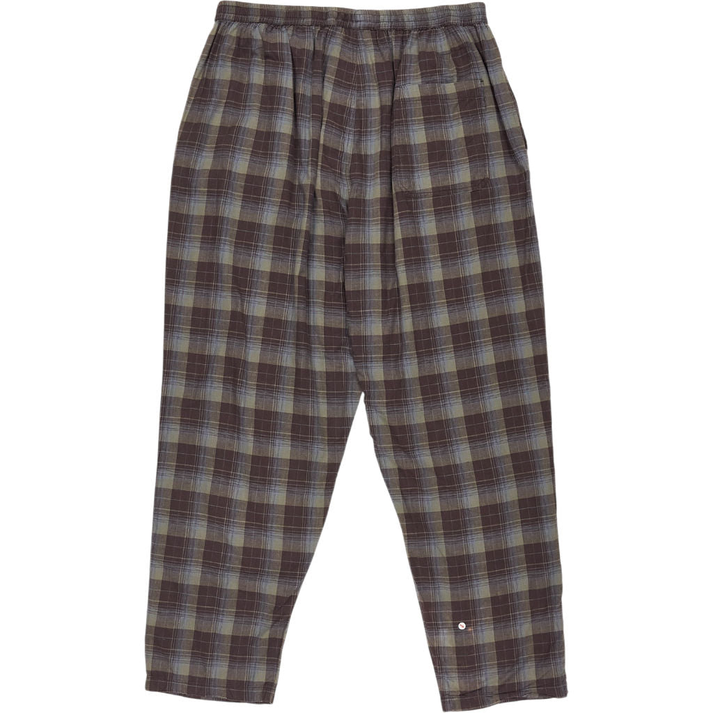 Universal Works Brown Check PJ Trousers