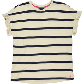 Joules Cream Navy Stripe Top