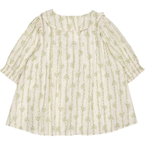 Bonte Cream Green Clover Print Lenny Shirt