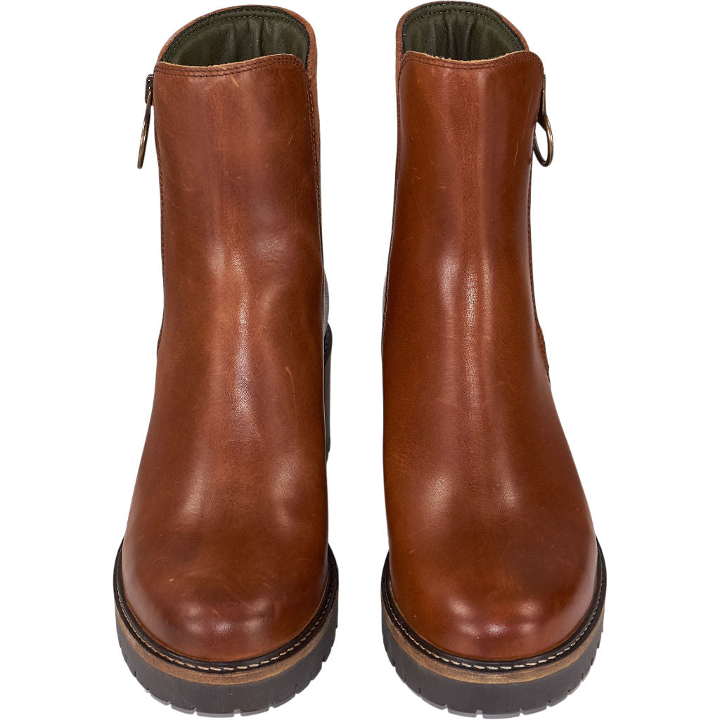 Barbour Brown Leather Ankle Boots