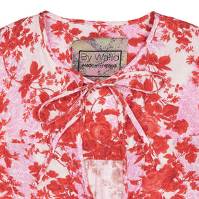 By Walid Pink Red Floral Dress
