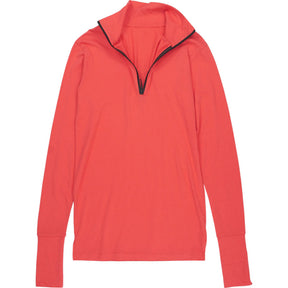 Shannon Red High Neck Long Sleeve Top