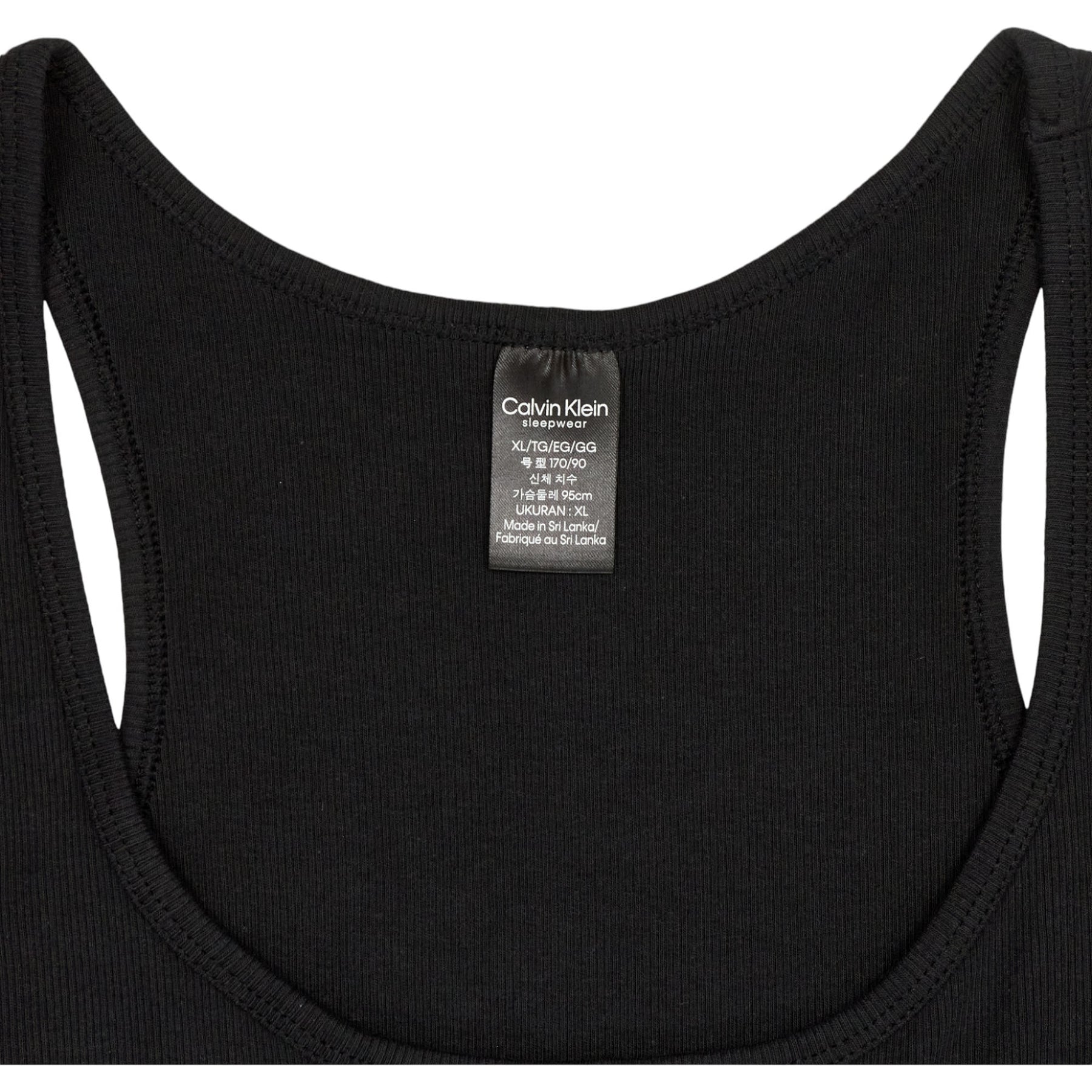 Calvin Klein Black Tank Top Sleepwear