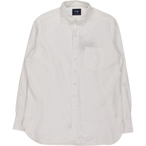 Drake's White Oxford Shirt