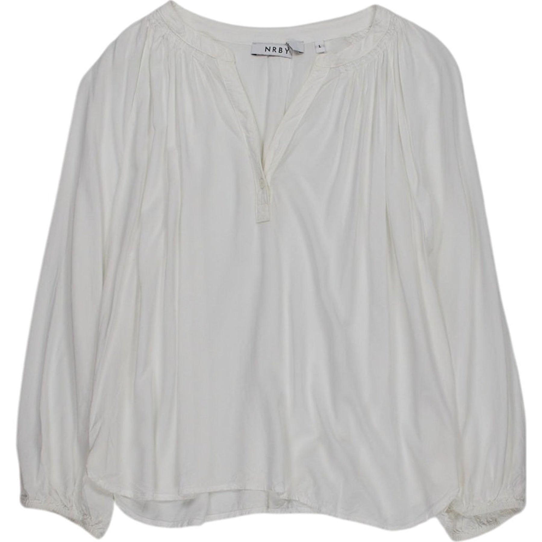 NRBY White Long Sleeve Blouse