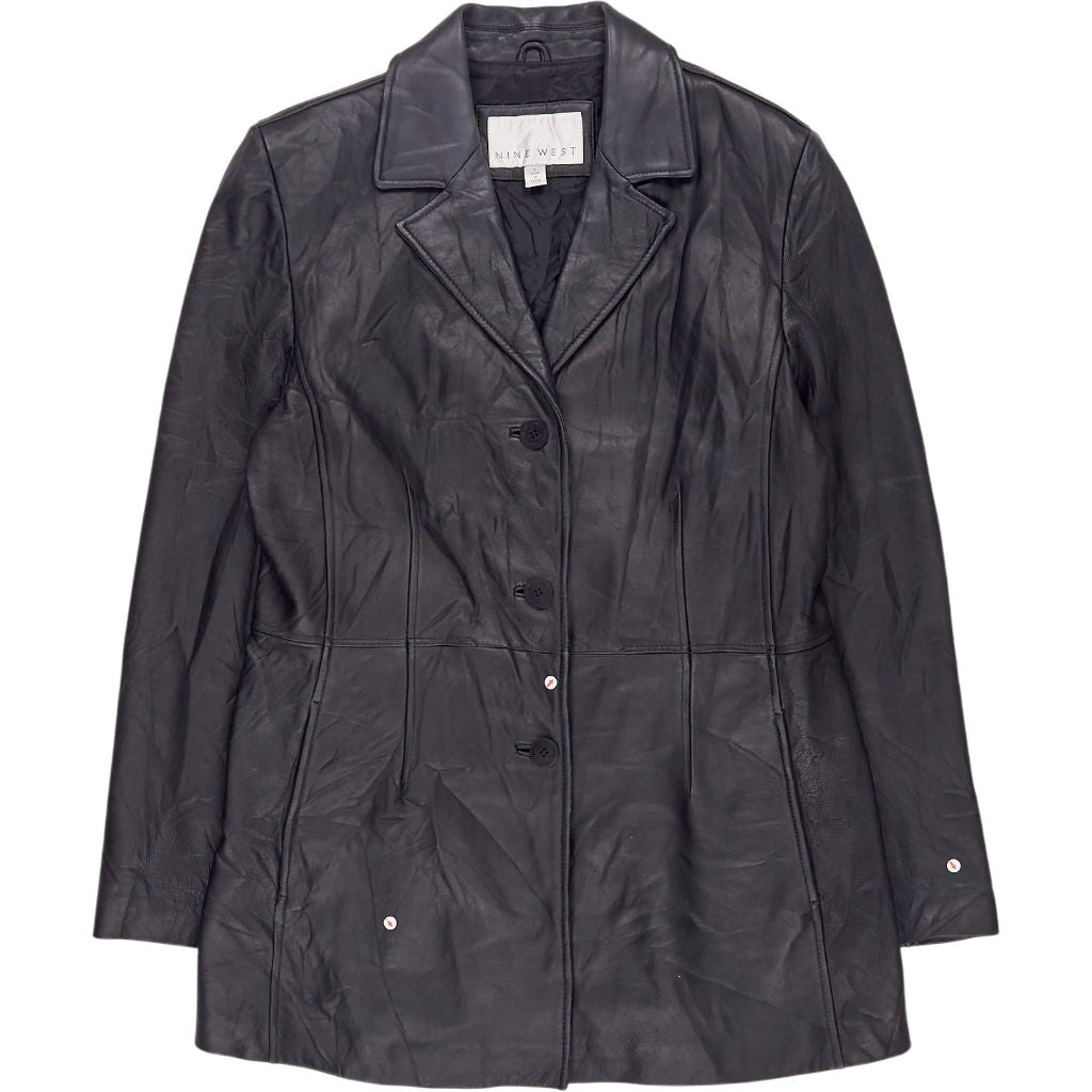 Vintage Nine West Black Leather Jacket