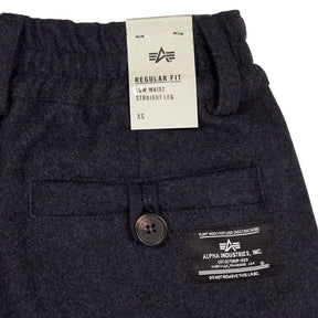 Alpha Industries Blue Wool Blend Trousers