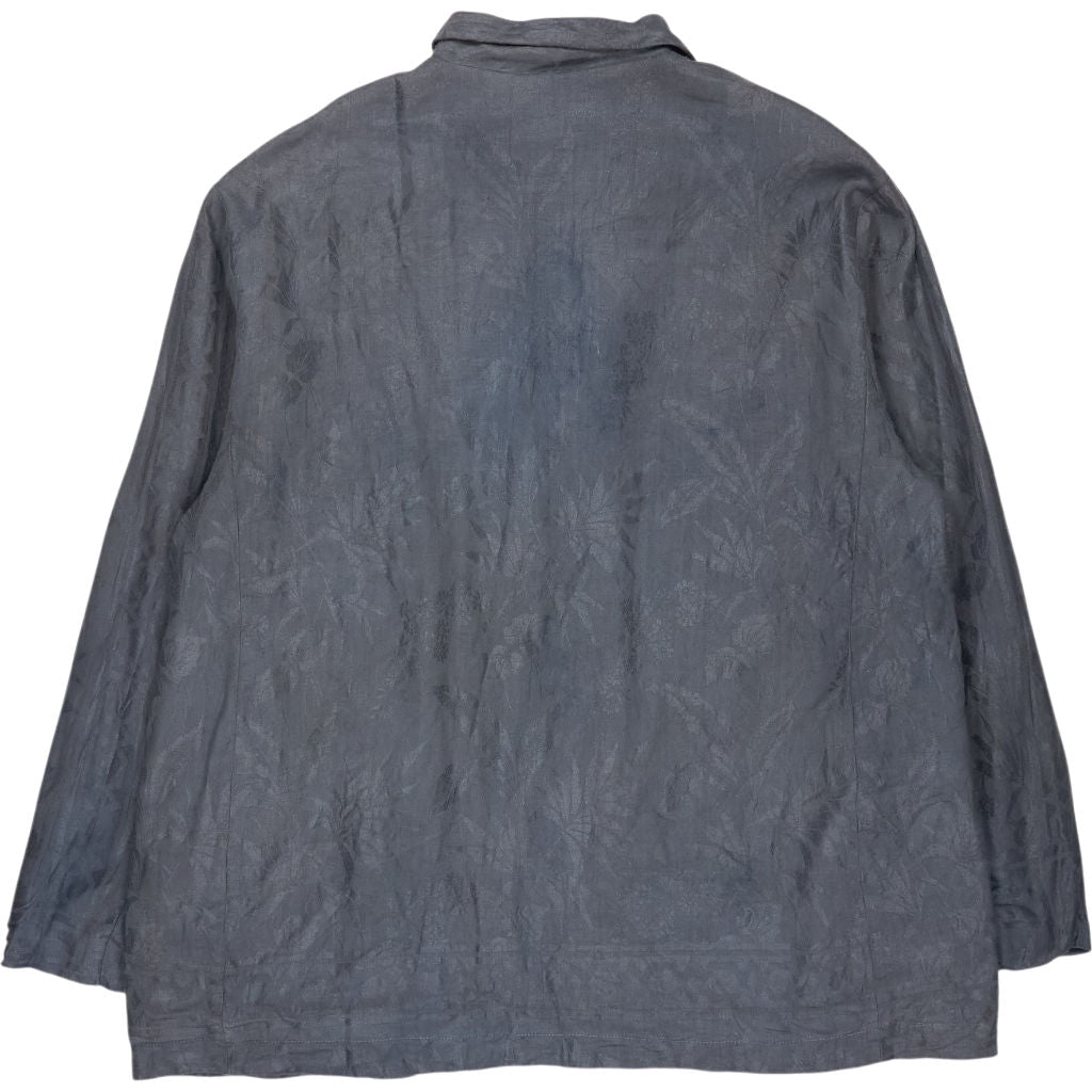 By Walid Blue Jacquard Patterned Jacket