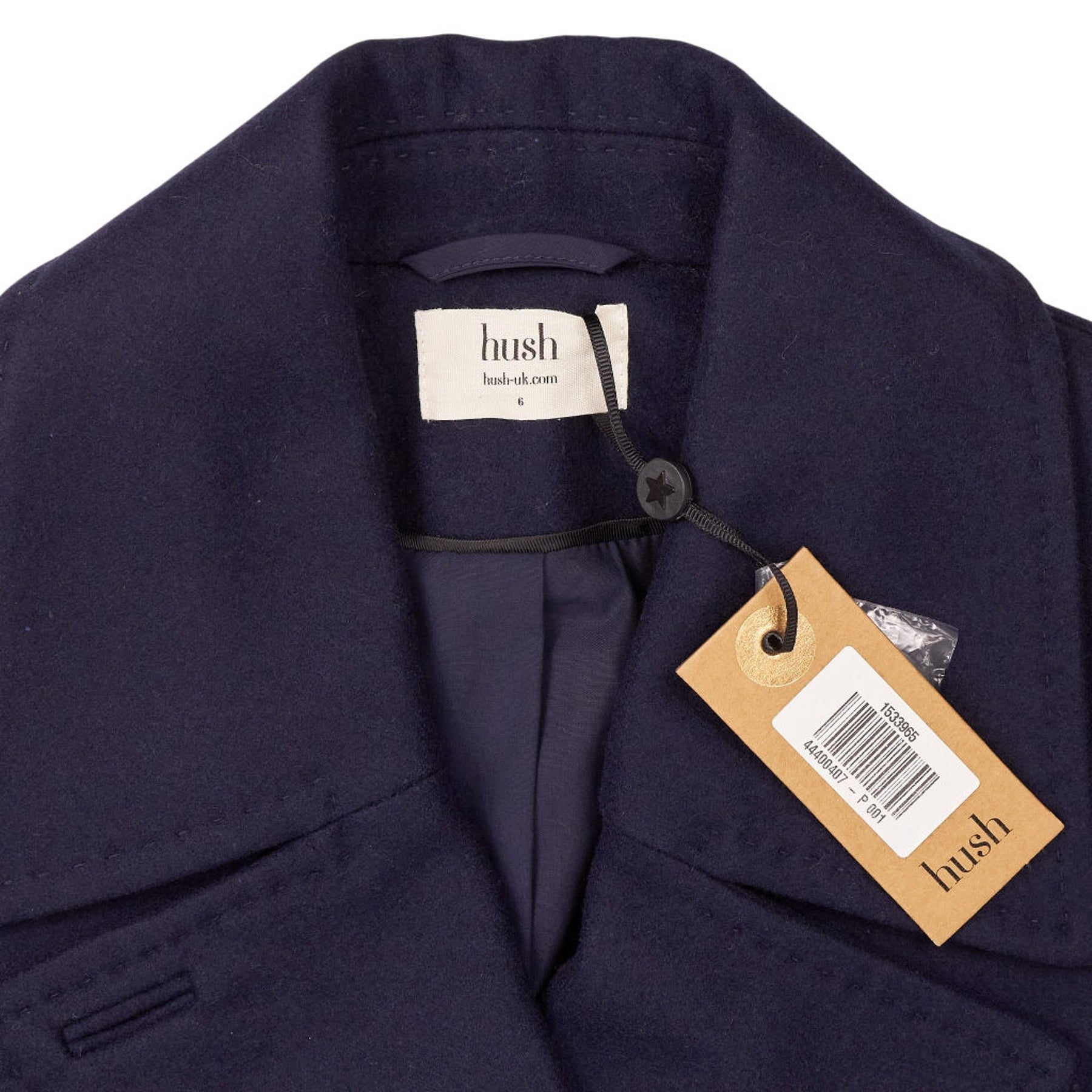 Hush Dark Navy Classic Peacoat