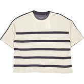 Schiesser Cream Striped T-Shirt