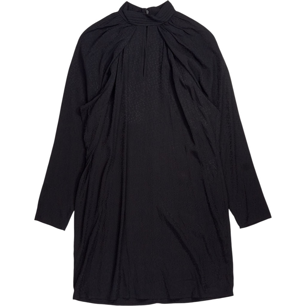 Hush Black Liliana Gathered Mini Dress