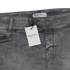 Motel Grey Low Rise Mini Skirt
