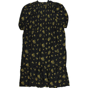 Joanie Black Floral Midi Dress UK